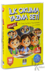 1.Sınıf Anetil İlk Okuma Yazma Seti (10 Kitap) Renkli Resimli Dik Temel Harlerle Hazırlanmıştır