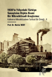 1930’lu Yıllardaki Türkiye Sanayisine İlişkin Kısmi Bir Mikroiktisadi Araştırma Kalkınma Mikroiktisadının Tarihsel Bir Örneği - II