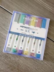 Chosch Highlighter Metalic colour 6'lı Fosforlu Kalem CS-H806