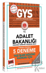 2024 GYS Adalet Bakanlığı Yazı İşleri Müdürü Kadrosu İçin Tamamı Çözümlü 5 Deneme