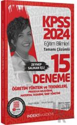 2024 KPSS Eğitim Bilimleri Öğretim Yöntem Teknikleri, Program Geliştirme 15 Deneme Çözümlü