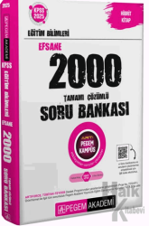 2025 KPSS Eğitim Bilimleri Tamamı Çözümlü Efsane 2000 Soru Bankası