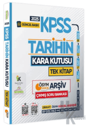 2025 KPSS Kara Kutu Tarih Tek Kİitap ÖSYM Arşiv Çıkmış Soru Bankası Konu Özetli Video/PDF Çözümlü