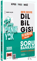 2025 KPSS YKS MSÜ Tamamı Çözümlü Panik Yok Orta Seviye Dil Bilgisi Soru Bankası (10 Deneme İlaveli)