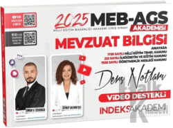 2025 MEB AGS Akademisi Mevzuat Bilgisi Video Ders Notları