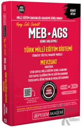 2025 MEB-AGS Konu Anlatımlı Türk Milli Eğitim Sistemi-Mevzuat