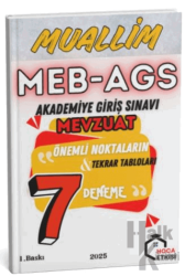 2025 MEB-AGS Mevzuat MUALLİM 7 Deneme