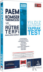 2025 PAEM Komiser Yardımcılığı ve Rütbe Terfi Sınavlarına Hazırlık Yıldız Çek Kopart Yaprak Test