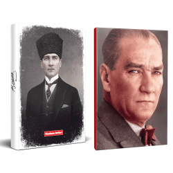 2li Atatürk 64 Sayfa 13,5x19,5cm Defter ve 176 Sayfa Planlama Defteri Seti -11