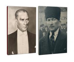 Okula Hazırlık 2li Atatürk- Çizgili Okul Defteri Seti 64 Sayfa 13,5x19,5cm -1 