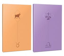 2li Burç-Astroloji Temalı 13,5x19,5cm 64 Sayfa Çizgisiz Defter Seti -4