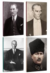 Okula Hazırlık 4lü Atatürk- Çizgili Okul Defteri Seti 64 Sayfa 13,5x19,5cm -8 