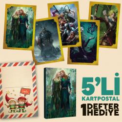 5li Kartpostal Seti ve Elven Love Defter