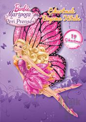 Barbie Mariposa ve Peri Prenses Çıkartmalı Boyama Kitabı