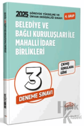 Belediye ve Bağlı Kuruluşları İle Mahalli İdare Birlikleri 4. Grup GYS - ÜDS Tamamı Çözümlü Deneme Sınavı