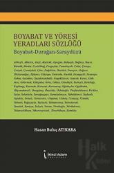 Boyabat ve Yöresi Yeradları Sözlüğü