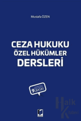 Ceza Hukuku Özel Hükümler Dersleri