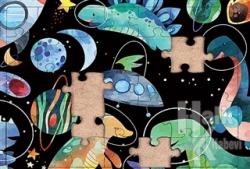 Dinzorlar Uzayda Ahşap Puzzle 35 Parça (XXXV-06)