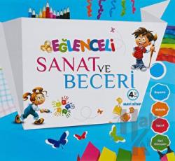 Eğlenceli Sanat ve Beceri (4 Yaş - Mavi Kitap) Kalem Hediyeli