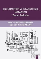 Ekonometrik ve İstatistiksel Notasyon Temel Terimler