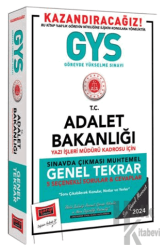 GYS Adalet Bakanlığı Yazı İşleri Müdürü Kadrosu İçin Genel Tekrar Kitabı