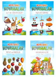 Heyecanlı Boyamalar Seti 4 Kitap