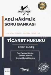 İmtiyaz Adli Hakimlik Soru Bankası Ticaret Hukuku