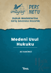 İmtiyaz HMGS Ders Notları Medeni Usul Hukuku