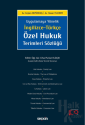 İngilizce-Türkçe Özel Hukuk Terimleri Sözlüğü