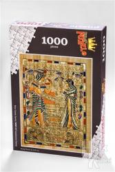 King Of Puzzle MS01-M Tutankamon Sunuş (1000 Parça) - Ahşap Puzzle Mısır Sanatı Serisi