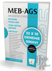 MEB - AGS Hazırlık Eğitimin Temelleri Türk Eğitim Sistemi Mevzuat 32x10 Tamamı Dijital Çözümlü Deneme Sınavı