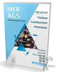 MEB - AGS Mevzuat Bilgisi Türkiye Cumhuriyeti Anayasası Konu Anlatımlı Video Fasikül