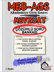 MEB-AGS Mevzuat Soru Bankası Çözümlü