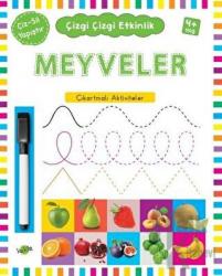 Meyveler 4 Yaş ve Üstü - Çizgi Çizgi Etkinlik Çıkartmalı Aktiviteler