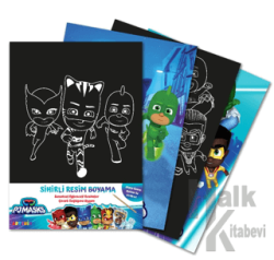 Pjmasks Sihirli Resim Boyama – Ahşap Kalem Hediyeli