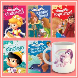 Renkli Dünya Masalları 5 Kitap ve Unicorn Kupa -1