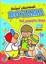 Sticker Çıkartmalı Boyama (6 Kitap Takım) Bul, Yapıştır, Boya