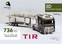 Tır Ahşap 3D Wooden Puzzle