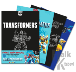 Transformers Sihirli Resim Boyama – Ahşap Kalem Hediyeli