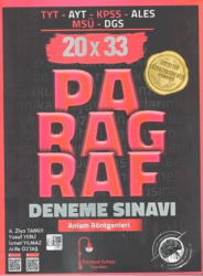 TYT AYT KPSS ALES MSÜ DGS Paragraf 20 x 33 Deneme Sınavı