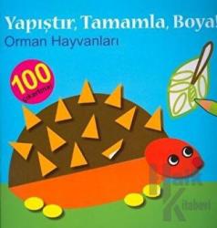 Yapıştır Tamamla Boya Orman Hayvanları Çıkartmalı