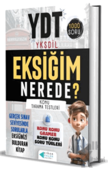 YDT - YKSDİL Eksiğim Nerede Soru Bankası (Ciltli)