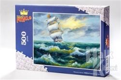 Yelkenli ve Deniz (500 Parça) - Ahşap Puzzle Manzara Serisi - (MZ02-D)