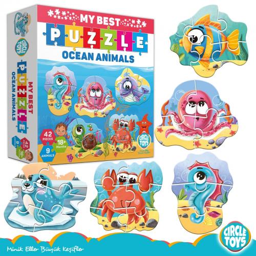 My Best Puzzle Ocean Animals - Halkkitabevi