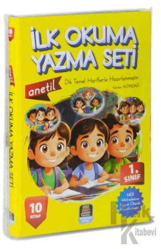 1.Sınıf Anetil İlk Okuma Yazma Seti (10 Kitap) - Halkkitabevi