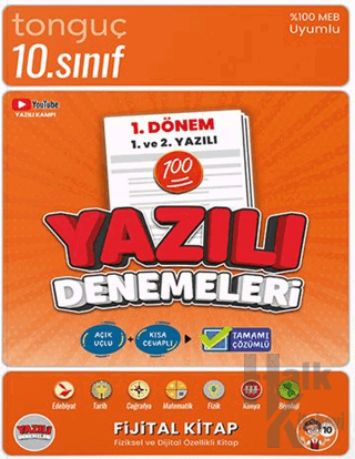 10. Sınıf Yazılı Denemeleri 1. Dönem 1 ve 2. Yazılı - Halkkitabevi