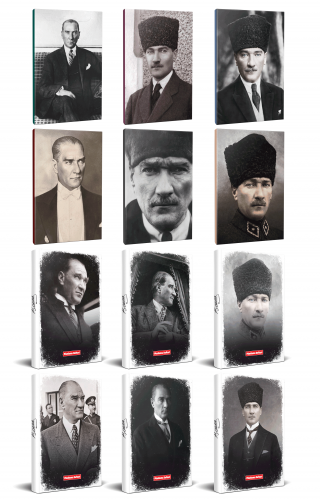 12li Atatürk 64 Sayfa 13,5x19,5cm Defter ve 176 Sayfa Planlama Defteri