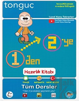 1'den 2'ye Hazırlık Kitabı Tonguç Akademi - Halkkitabevi