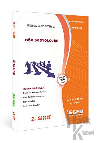 2. Sınıf 4. Yarıyıl Göç Sosyolojisi Bahar Dönemi - 2269 - Halkkitabevi