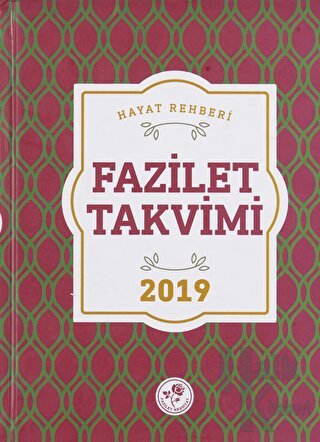 2019 Fazilet Takvim - Yurtiçi 6.Bölge Ciltli